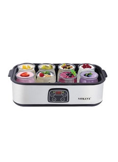 sokany 1400ML High-Capacity Yogurt Maker with Constant Temperature Fermentation, Stainless Steel, 8 Independent Tanks, EU-Plug Ice Cream Yogurt Fermenter  - Image 1