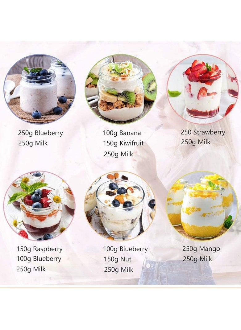 sokany - 1400ML High-Capacity Yogurt Maker with Constant Temperature Fermentation, Stainless Steel, 8 Independent Tanks, EU-Plug Ice Cream Yogurt Fermenter - Image 1