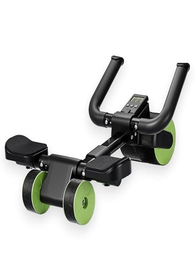 Brikipth Ab Roller Set with Handle and Silent Knee Pad Mat for Exercise Gym, Premium Abdominal Ab Roller with Phone Holder for Core workout, fitness & Exercise, Home Workout Equipment for Men Women - Image 1