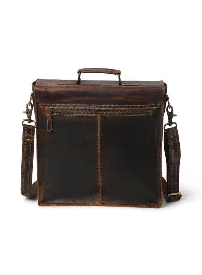 MaheTri Wall Street Genuine Leather Briefcase Bag for Men | Full Grain Buffalo Leather Laptop Messenger Bag 17 Inch | Premium Office Business Shoulder Crossbody Bag with Multiple Compartments - Image 5