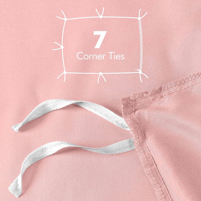 Utopia Bedding Duvet Cover Queen Size Set - 1 Duvet Cover with 2 Pillow Shams - 3 Pieces Comforter Cover with Zipper Closure - Ultra Soft Brushed Microfiber, 90 X 90 Inches (Queen, Pink) - Image 5