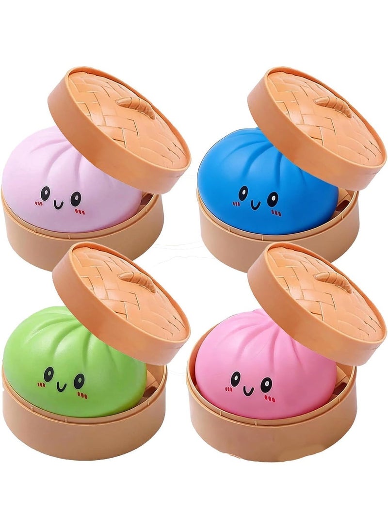 Dumpling Squishy Toy, Dumpling Squishy Mystery Box, Colorful Dumplings Stress Balls Fidget Sensory Toy 1Pcs Random Color Fidget Toy - Image 2