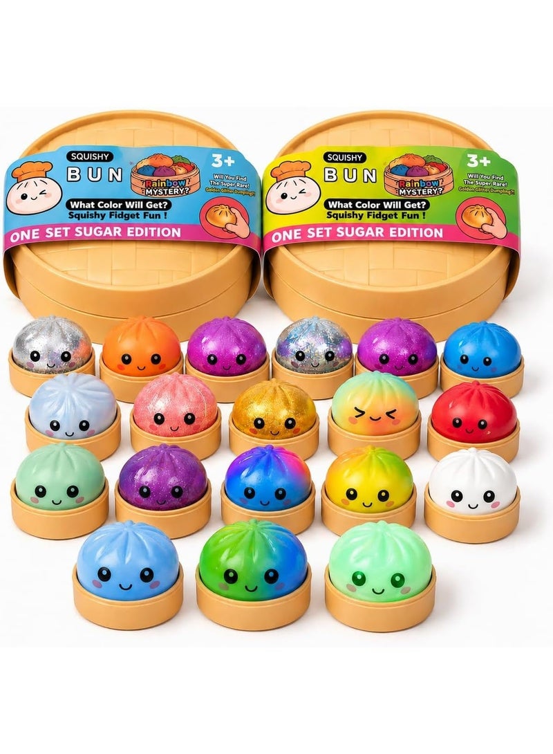 Dumpling Squishy Toy, Dumpling Squishy Mystery Box, Colorful Dumplings Stress Balls Fidget Sensory Toy 1Pcs Random Color Fidget Toy - Image 4