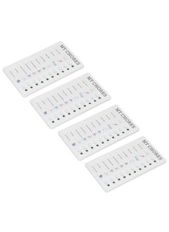 Thoraya 4pcs Checklist Board DIY Production Recyclable Portable Chore Checklist Detachable Chore Chart for DIY Message Travel Plan MYCHORES  - Image 3