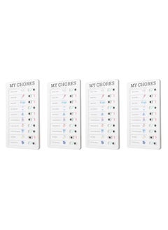 Thoraya 4pcs Checklist Board DIY Production Recyclable Portable Chore Checklist Detachable Chore Chart for DIY Message Travel Plan MYCHORES  - Image 2