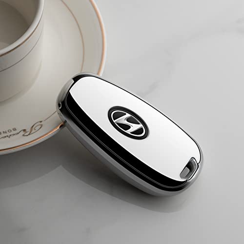 Tengare for Hyundai Key Fob Cover Car Key Case Tucson Sonata Santa Fe Santa Cruz Palisade Ioniq 5 Accessories - Image 4