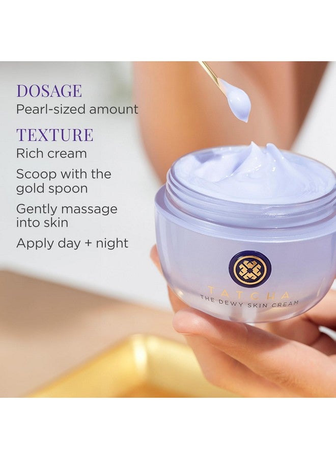 TATCHA The Dewy Skin Cream | Rich Face Cream To Hydrate, Plump And Protect Dry And Combo Skin | 10 Ml / 0.34 Oz - Image 2