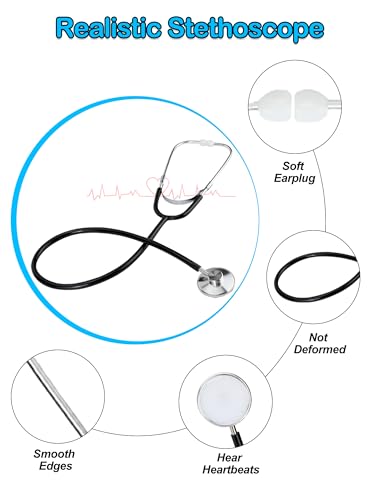 Liberry Doctor Kit for Toddlers 3 4 5 Years Old Pretend Play Doctor Costume for Kids Dress Up Nurse Coat with Real Stethoscope for Boys Girls Gift - Image 5