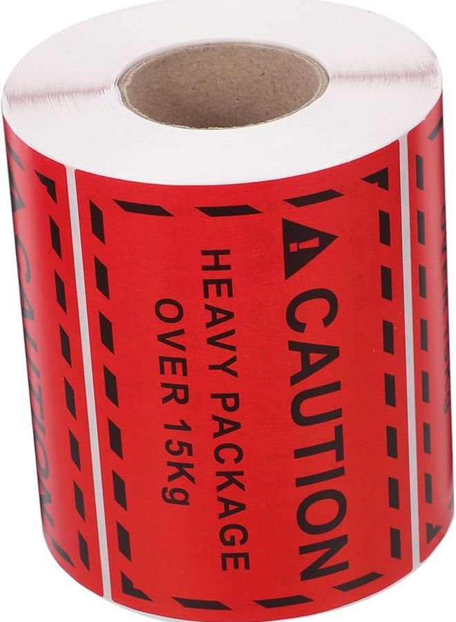 Gatuida 500pcs High Visibility Overweight Fragile Warning Stickers for Shipping Packaging - Image 2