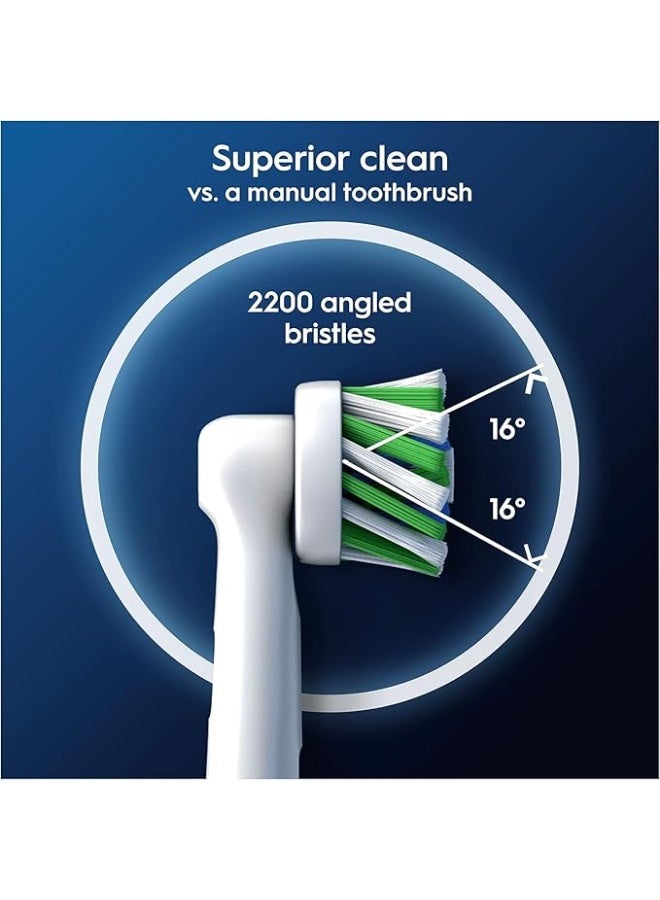 Oral-B Pro Sensitive Clean Electric Toothbrush Head, X-Shaped & Extra Soft Bristles for Gentle Brushing & Plaque Removal, Pack of 8 Toothbrush Heads, White (Packing May Vary) - Image 3