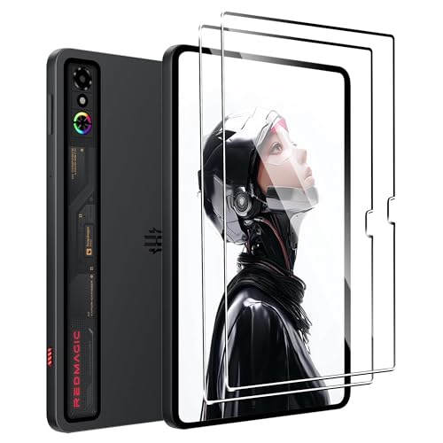 Fhyeugfy Screen Protector Designed for Nubia Red Magic Astra,9.06 inch,Tempered Glass Film,HD Clear,Anti-Scratch,Bubble Free(2 Pack) - Image 1