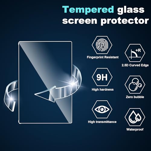 Fhyeugfy Screen Protector Designed for Nubia Red Magic Astra,9.06 inch,Tempered Glass Film,HD Clear,Anti-Scratch,Bubble Free(2 Pack) - Image 5