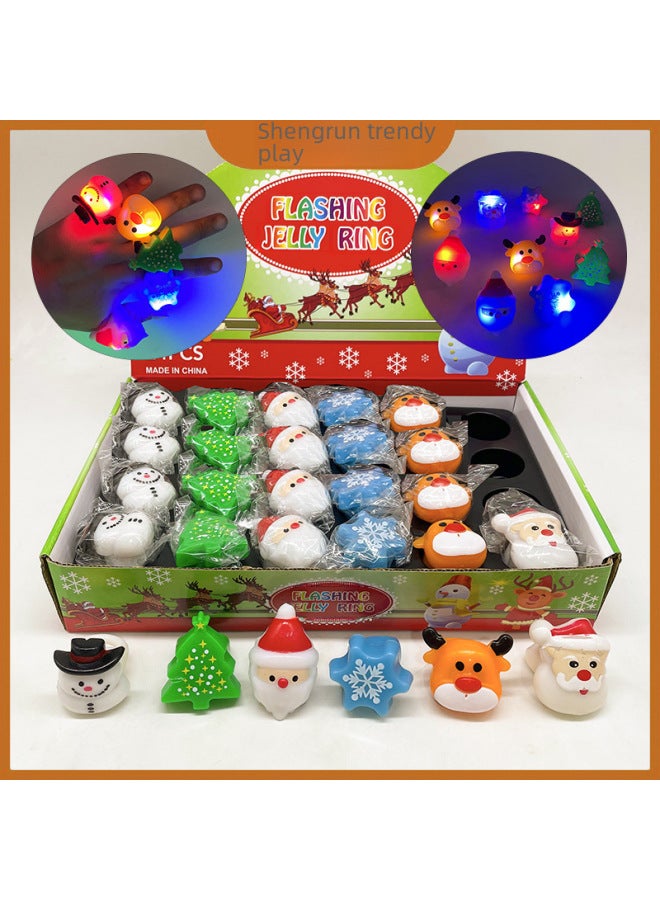 Special Ring Luminous Finger Light Led Flash Pumpkin Luminous Bracelet Children's Toy Gift-Color:Wansheng Luminous Pumpkin (24 Pieces For Free)-Specifications:5*3*3  - Image 3