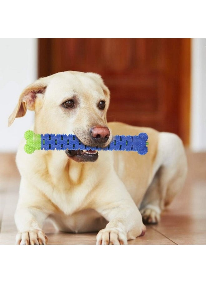YOUTHINK - YOUTHINK Pet Dog Dog Teeth Grinding Stick, Silicone Blue Green Pet Molar Tooth cleansser Brushing Stick cleanssing Supplies Toothbrush Toy for Dogs - Image 1