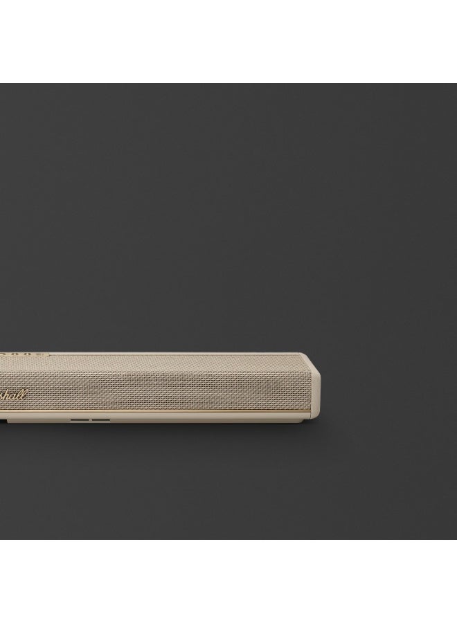 Marshall Heston 60 TV Soundbar with Dolby Atoms - Immersive Sound for Movies and Music / Powerful Bass / Sound Modes / App Control / Bluetooth 5.3V / Integrated Music Service - Cream - Image 5