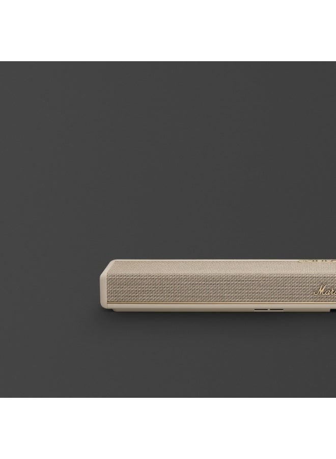 Marshall Heston 60 TV Soundbar with Dolby Atoms - Immersive Sound for Movies and Music / Powerful Bass / Sound Modes / App Control / Bluetooth 5.3V / Integrated Music Service - Cream - Image 4