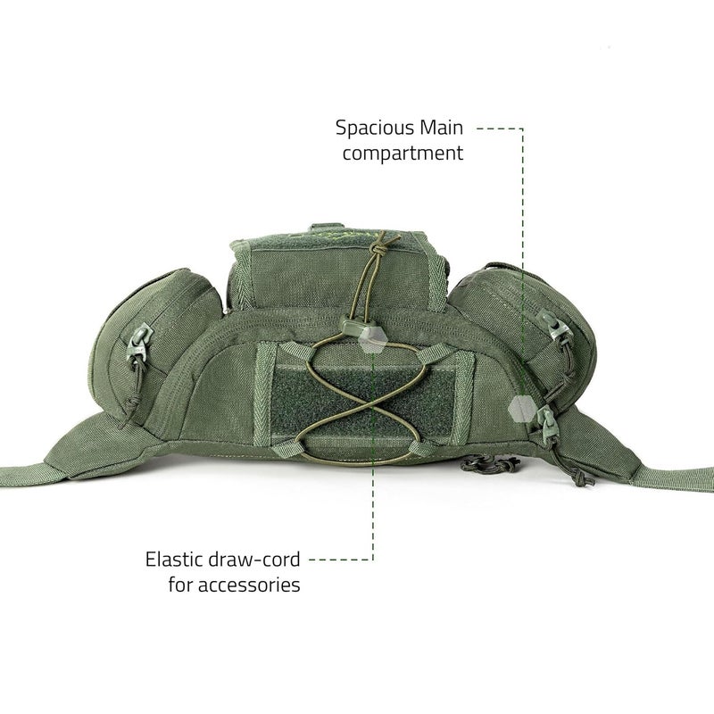 TriPole Tactical Waist Pack and Fanny Bag for Men & Women | Lightweight & Durable | for Travel, Hiking & Outdoor Use - Image 4