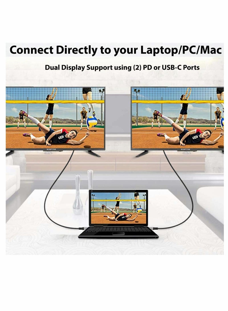 KASTWAVE كابل USB C إلى HDMI، 4K@60Hz كابل Type C إلى HDMI بطول 6 أقدام - Image 5