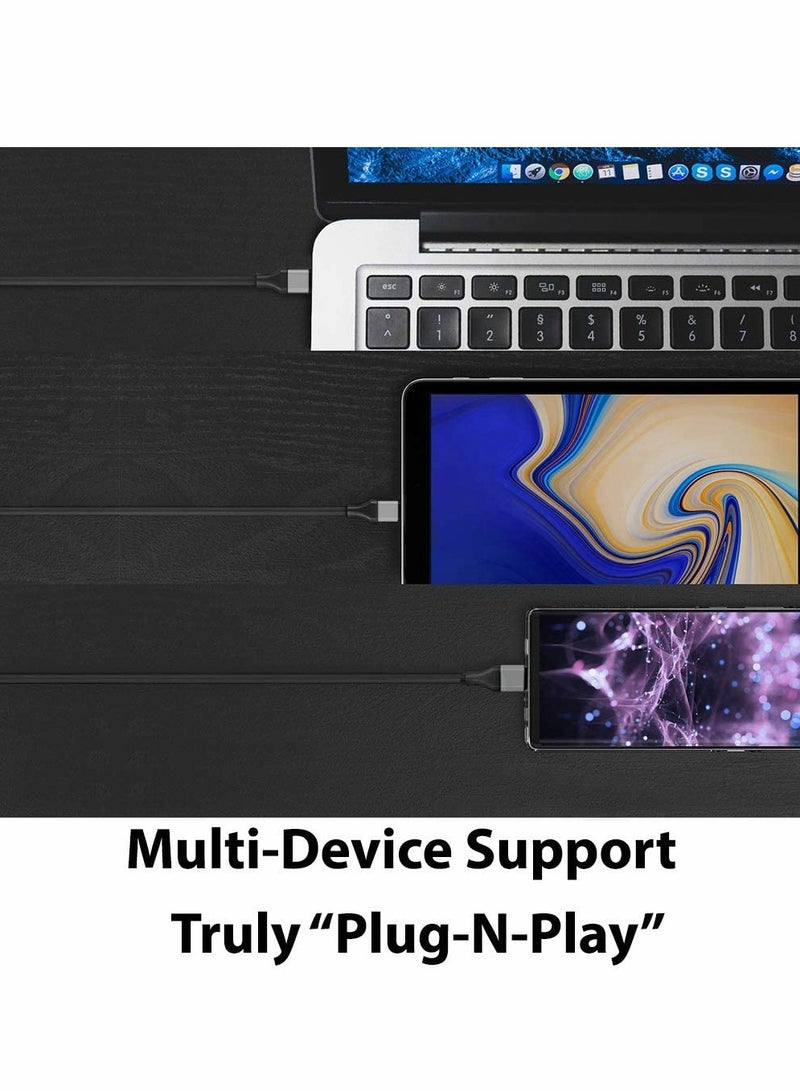 KASTWAVE كابل USB C إلى HDMI، 4K@60Hz كابل Type C إلى HDMI بطول 6 أقدام - Image 3