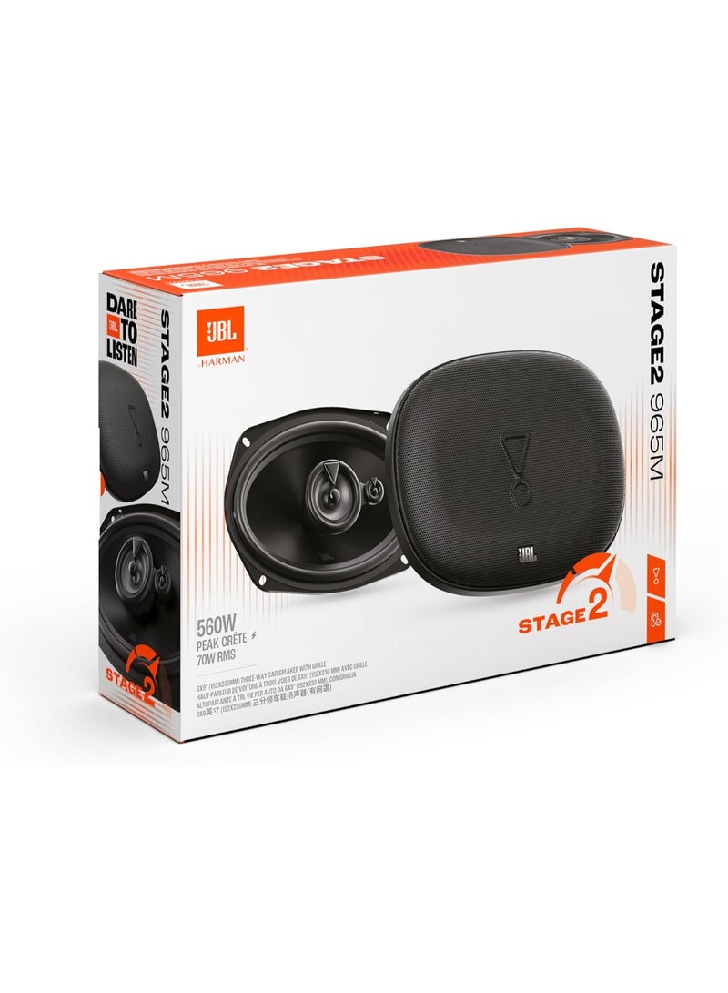 جي بي إل JBL Stage2 965M سماعات سيارة 6×9 إنش ثلاثية الاتجا - Image 1