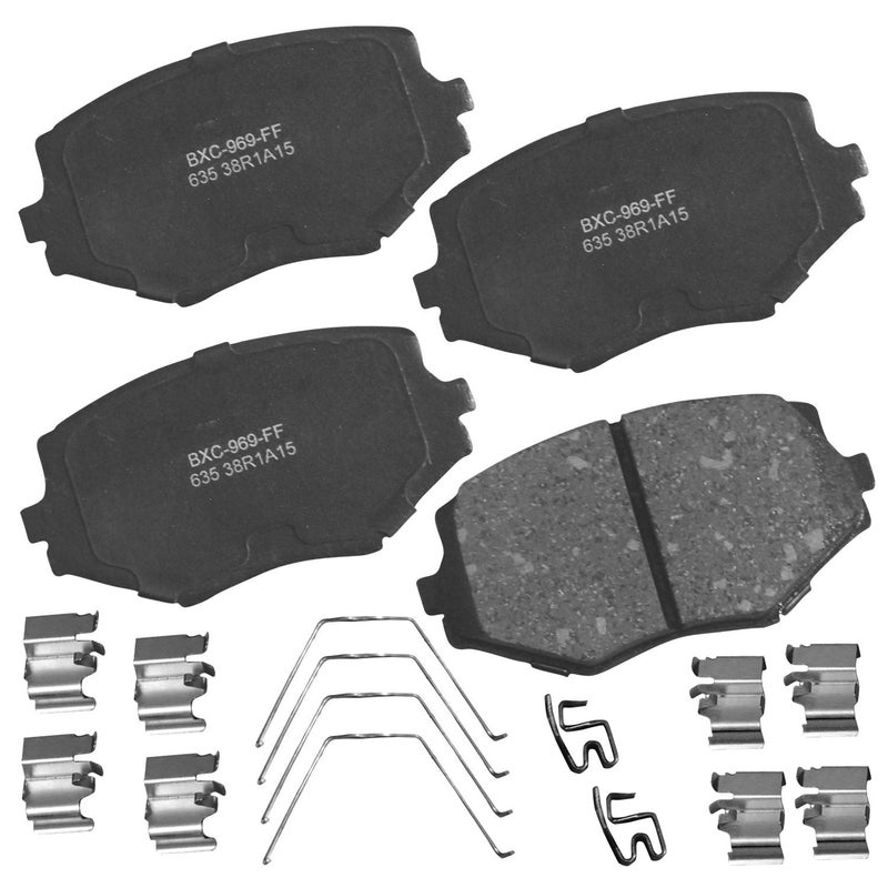 بنديكس وسادات فرامل أمامية سيراميكية Bendix Premium SBC635 لسيارة Mazda Miata (موديلات 1997-1994 و2005-1999) - Image 1