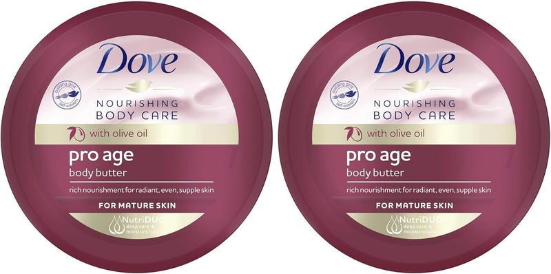 Dove Nourishing Body Care Pro Age Body Butter 250 ml packaging may vary Pack of 2