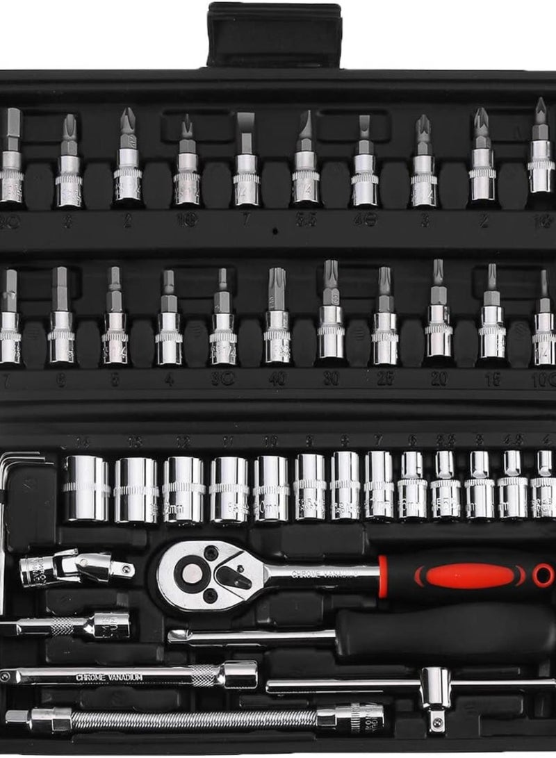 GGOOT Ratchet Wrench Sleeve Kit Car Boat Motorcycle Bicycle Hardware Repair Tool 12/46/53Pcs - Image 4