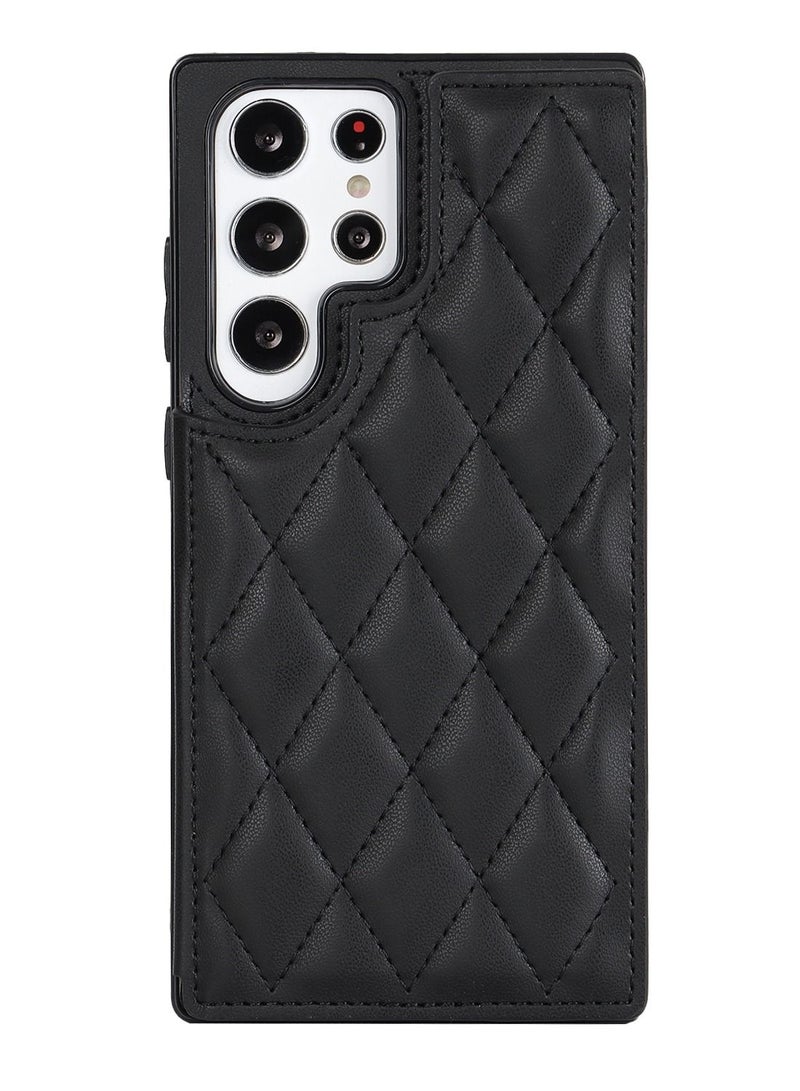 Suteni Magnetic Back Cover Card Slots Leather Phone Case for Samsung - Image 1