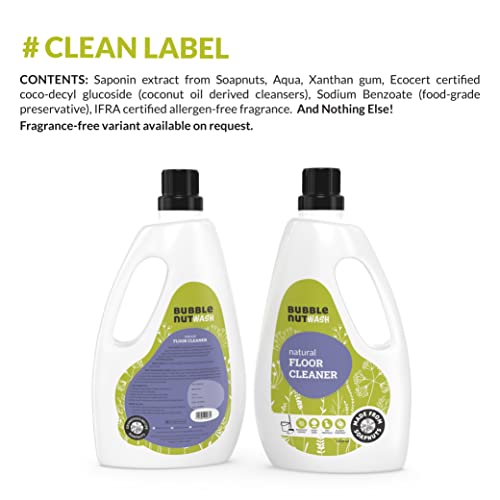 BubbleNut Wash Floor Cleaner- Natural & Organic Liquid Disinfectant, Baby safe, Pet friendly, Insect Repellent, Herbal, pH neutral (1 Lit) - Image 5