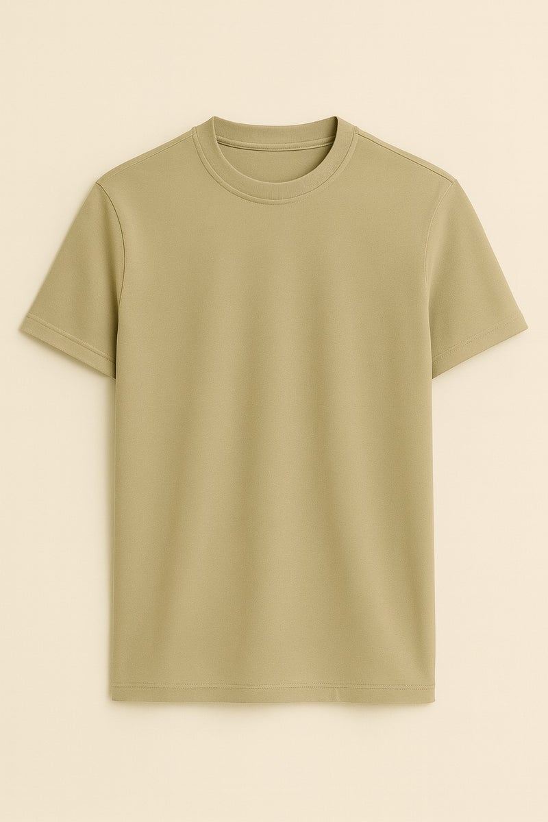 Bambelle Stone Beige T-Shirt - Premium cotton-polyester blend – combines softness with strength - Image 5