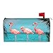 Duduho Duduho Flamingos Standing in Clear Blue Sea Mailbox Cover Magnetic Mailbox Wraps Post Box Cover DÃƒÂ©cor 21x18 in  - Image 2