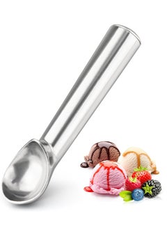 Oasisgalore Silver Ice Cream Scoop with Heat-Conductive Liquid-Filled Handle, Professional for Desserts & Meatballs.  - Image 1
