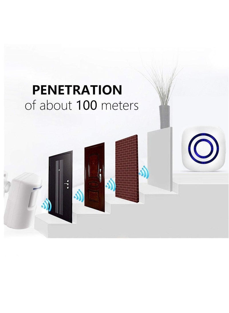 Infrared Motion Sensor Welcome Alarm Wireless Doorbell Entrance Alert for Shop Office - Image 2