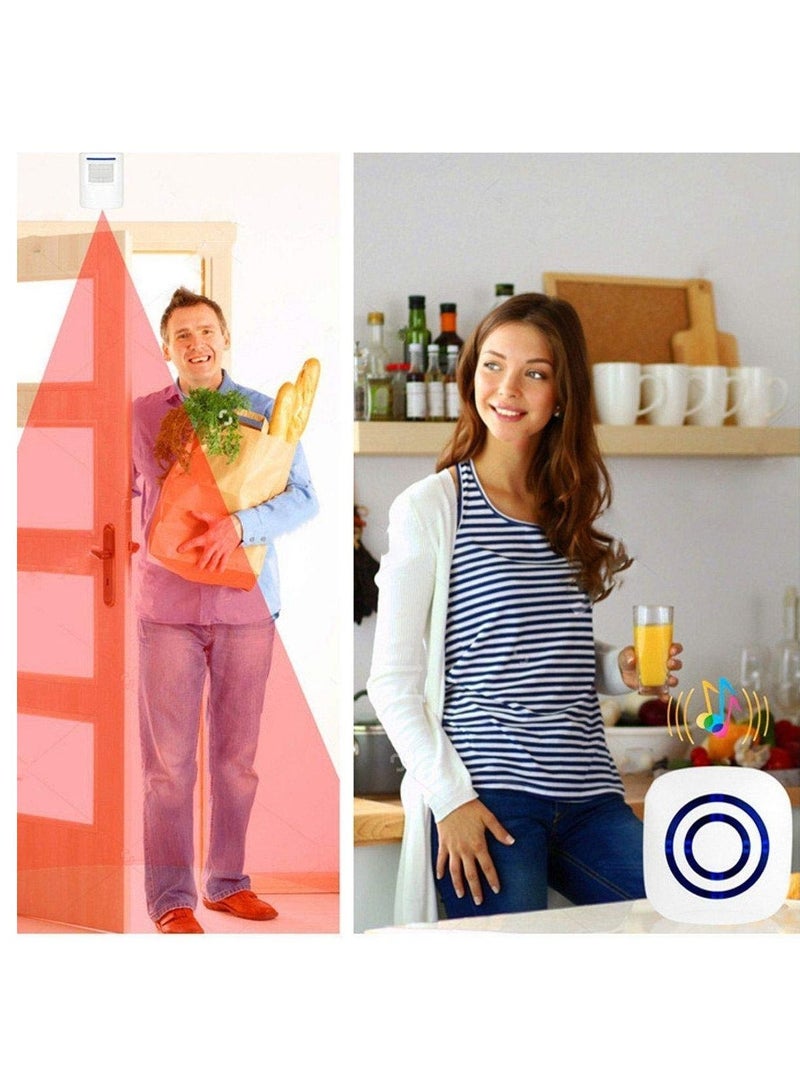 Infrared Motion Sensor Welcome Alarm Wireless Doorbell Entrance Alert for Shop Office - Image 4