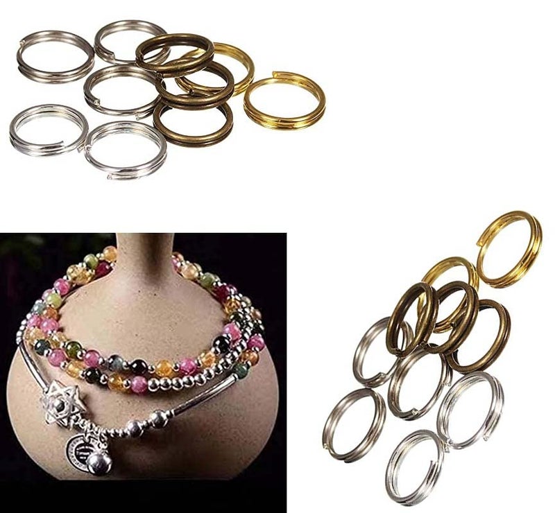 DIY Crafts DIY Crafts 100 Pcs, 4-15mm Mix Colour SIzes, 4-15mm Mix Sizes Jump Ring Connector 4 Style Fashion Split Double Loops Open Key Chains Small Split Jump (100 Pcs, 4-15mm Mix Colour SIzes)  - Image 4