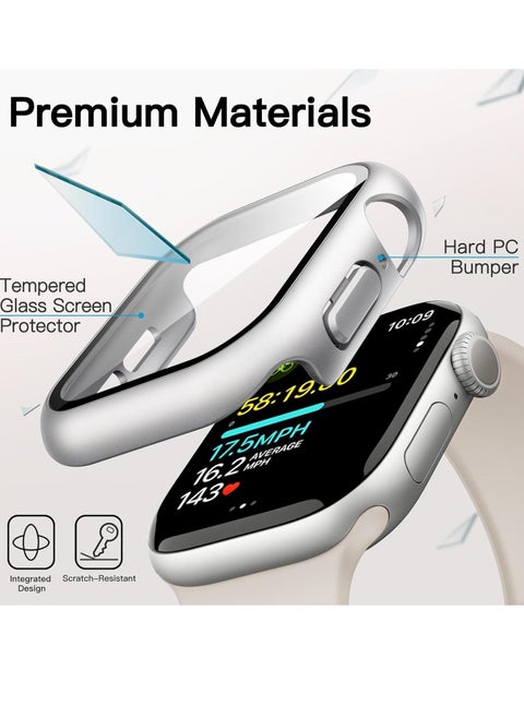 360° Full Protection Cover for Apple Watch Series 10 42mm - Silver