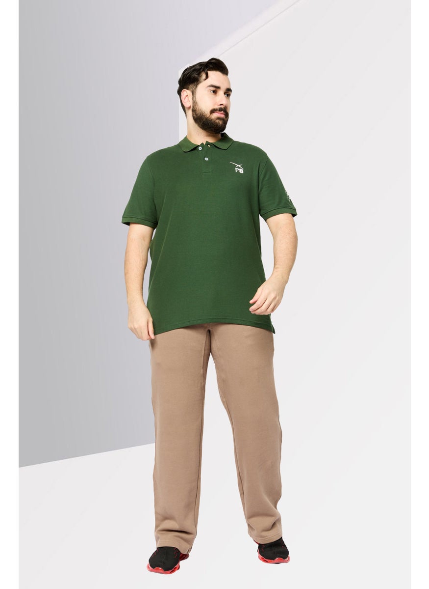 Plein Sport - Men Sportswear Fit Short Sleeve Outdoor Polo, Green - Image 1
