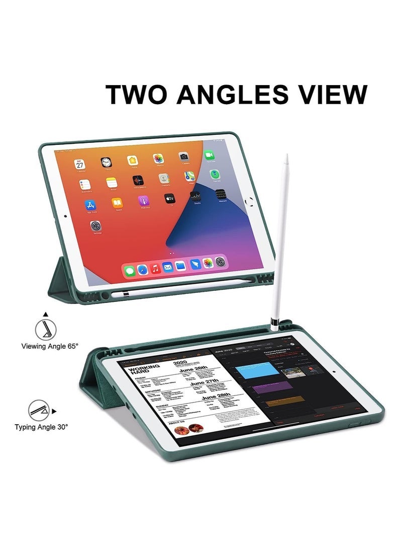 Gravity iPad 9th/8th/7th Generation Case (2021/2020/2019) iPad 10.2-Inch Case with Pencil Holder [Sleep/Wake] Slim Soft TPU Back Smart Magnetic Stand Protective Cover Cases - Image 4