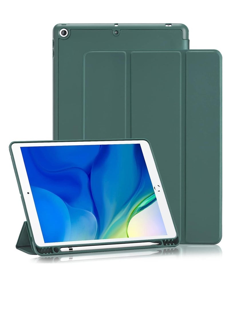 Gravity iPad 9th/8th/7th Generation Case (2021/2020/2019) iPad 10.2-Inch Case with Pencil Holder [Sleep/Wake] Slim Soft TPU Back Smart Magnetic Stand Protective Cover Cases - Image 1