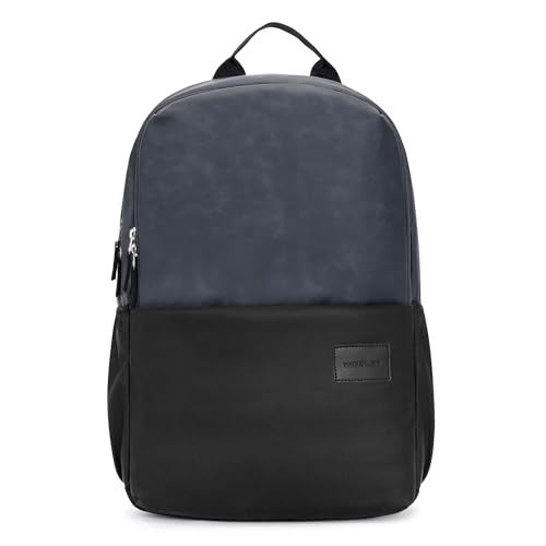 Wesley Vintage Milestone Travel Laptop Backpack with 15.6 inch Laptop Compartment business/Office/School/college/Travel/Gifting Backpack for men and women Softline (Blue Black) - Image 1