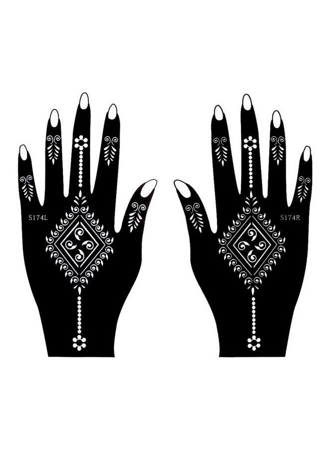 Heena Mehandi Tatto Stencil Set For ; Hand ; Body ; Fingure ; Face ; Heena Art Temporary Tatto For Kids Girls & Women Design Niv33 Black M - pzsku/Z97DBCC5F00CC9B0662ECZ/45/_/1679380983/e4ad3576-e0b4-4aa1-8059-a176f62b7a5c