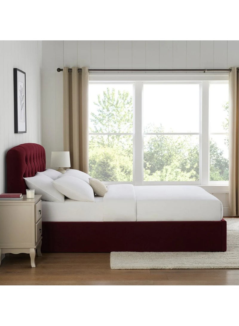 Malazhouse Button Tufted Bed - MZBDN01-RED-100cm - Image 3