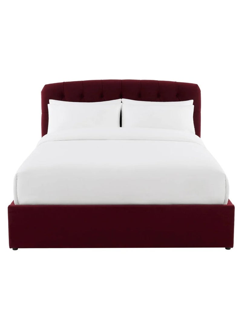 Malazhouse Button Tufted Bed - MZBDN01-RED-100cm - Image 4