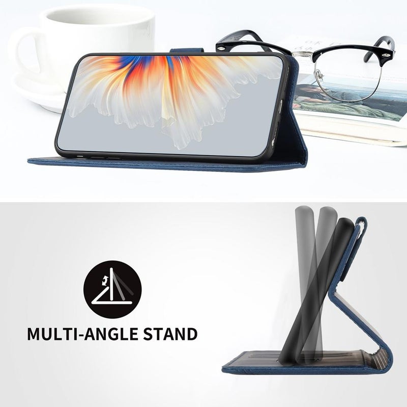 إيروريكس جراب هاتف جلدي بنمط ملمس لهاتف vivo Y400 Pro 5G (أزرق ملكي) - Image 4