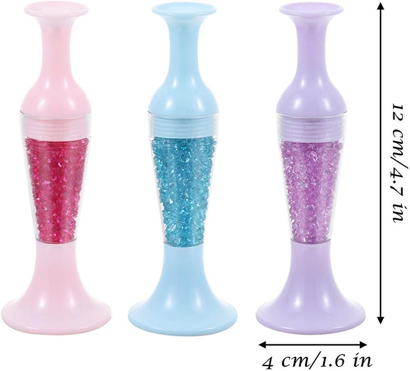 Zenarao Purple 5D Diamond Painting Pen, Flower Pot Shaped Comfort Grip Standable Ergonomic Point Drill Pen for Diamond Painting and Nail Art, Diamond Painting Kits, Nail Art Accessories - Image 2