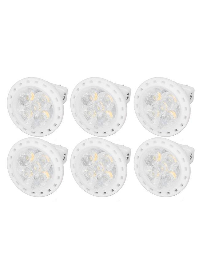 6pcs Brightness Dimming LED Spot Light Bulbs 360LM MR11 LED Landscape Track Light with Ceramic GU4 Base 110V 4W