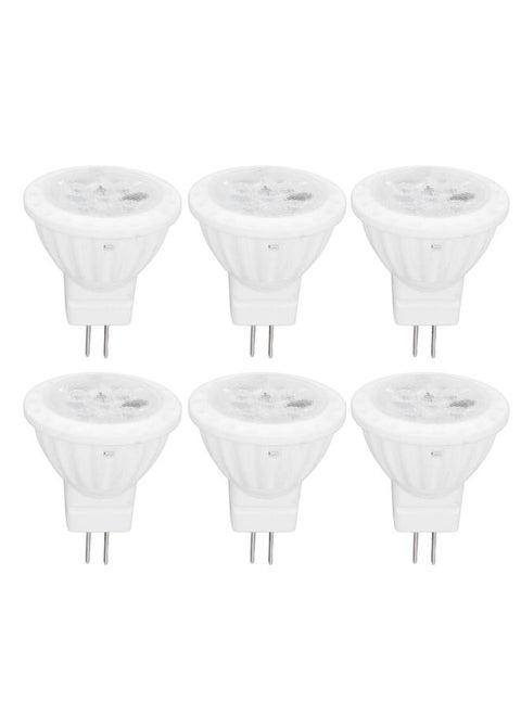6pcs Brightness Dimming LED Spot Light Bulbs 360LM MR11 LED Landscape Track Light with Ceramic GU4 Base 110V 4W