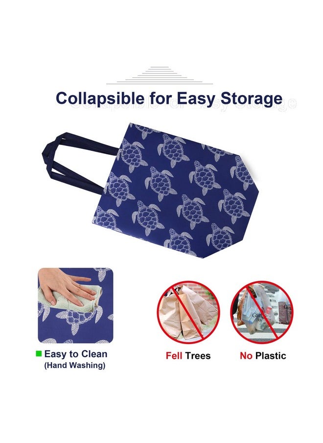 BeeGreen - Animal Reusable Grocery Bags - W13*H13*D7 6 Packs Lightweight Shopping Totes With Long Handles, Water Resistant,Durable And Portable - Perfect For Groceries, Supermarket, Gifts, And More - Image 1
