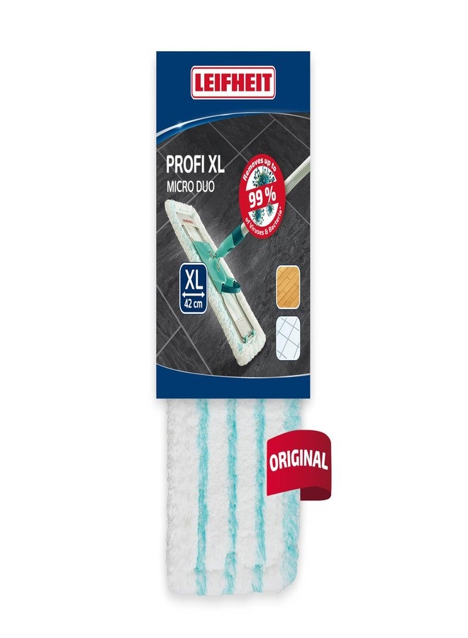 Leifheit Profi Micro Duo Floor Wiper Cover, Folded, for all Smooth Floors, Replacement Cover, 55126 - Image 1