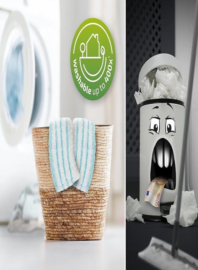 Leifheit Profi Micro Duo Floor Wiper Cover, Folded, for all Smooth Floors, Replacement Cover, 55126 - Image 4